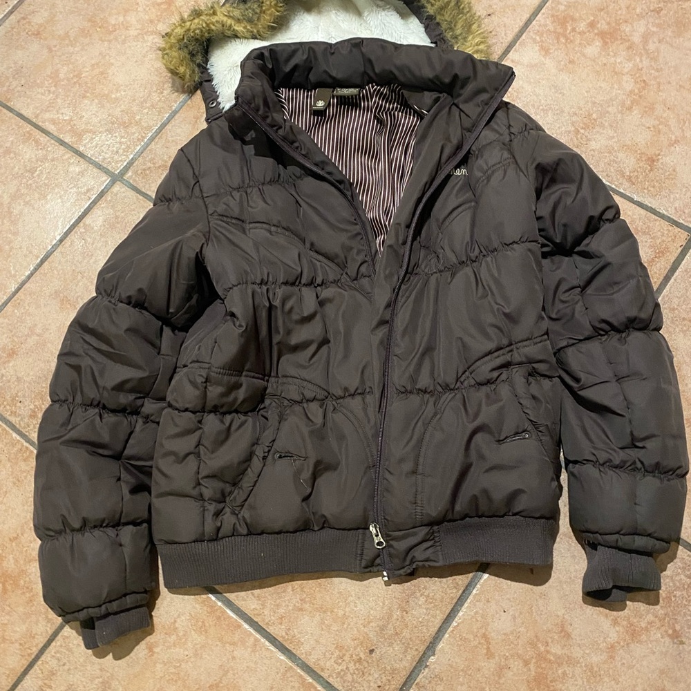 Element Dark Brown Puffer Jacket